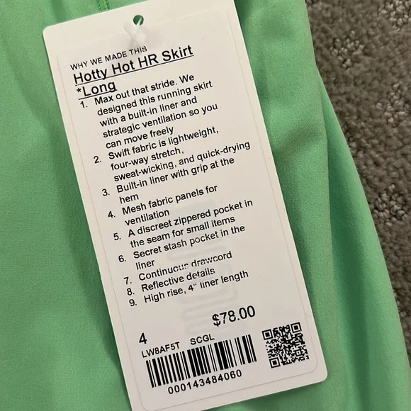 Lululemon Hotty Hot skirt Long 15 inches - Picture 2 of 3